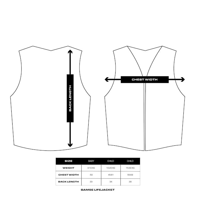 Produktbilde 2 for Redningsvest Bamse Gul 3-10 kg Baltic