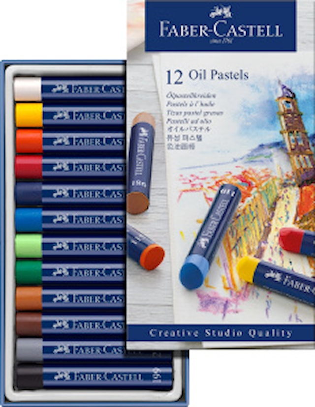 Produktbild 1 för Kritor Oljepastell 12 Färger Faber-Castell