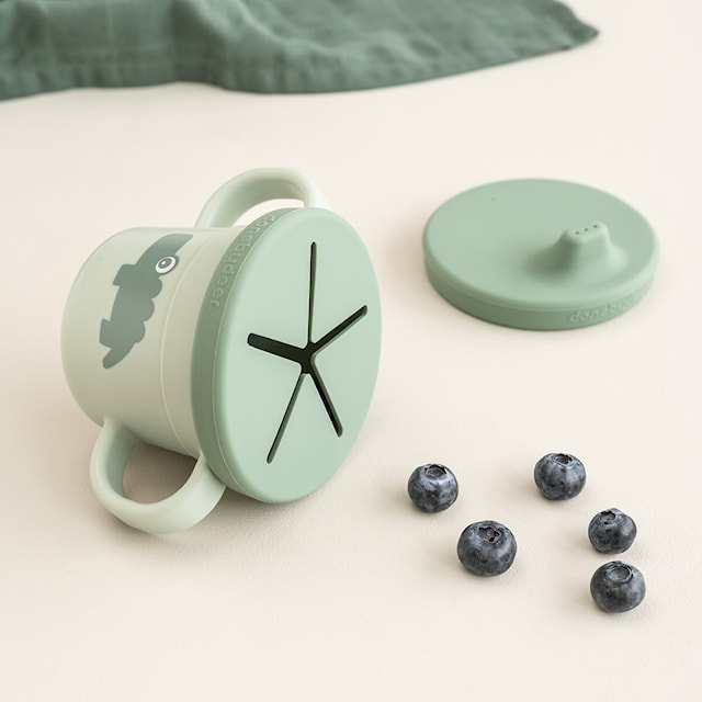 Produktbilde 3 for Foodie Drikkekopp/Smekkemugge Croco Grønn Done by Deer