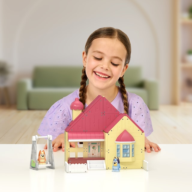 Produktbild 7 för Bluey Heeler House Tile Town Magnetleksaker