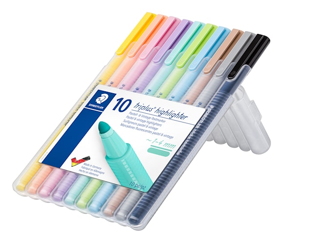Produktbild 5 för Triplus® textsurfer® Överstrykningspennor 10-pack Pastellfärger Staedtler