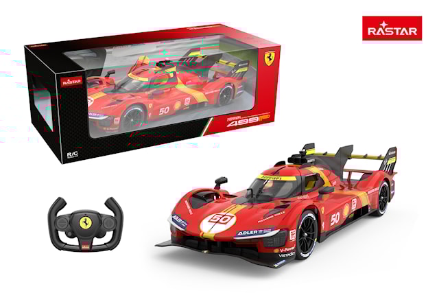 Produktbild 2 för Radiostyrd R/C 1:14 Ferrari 499P Red 40 cm Rastar
