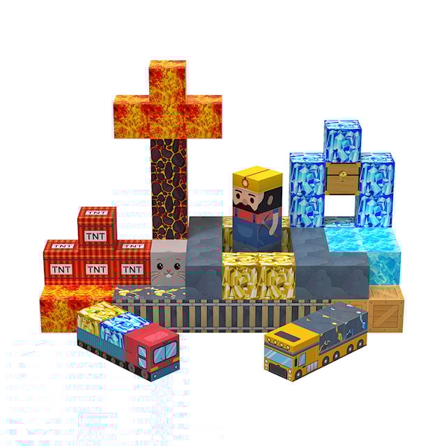 Produktbild 1 för Magnetiska Byggklossar Gruvan 86 Bitar