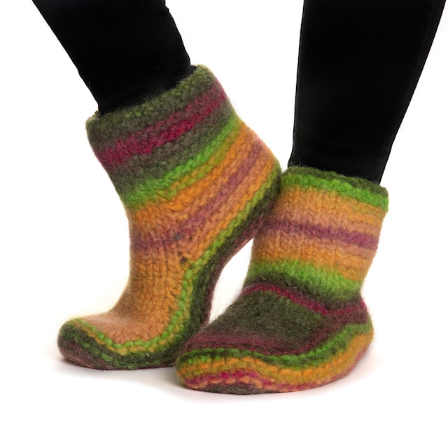 Tuotekuva 2 - Naturgarn 50 g Multi keltainen/vihreä 644 Viking Garn