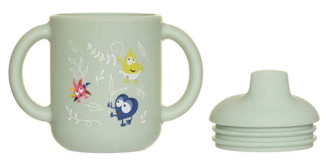 Produktbild 2 för Babblarna Silikonmugg Med Lock i Naturen Teddykompaniet
