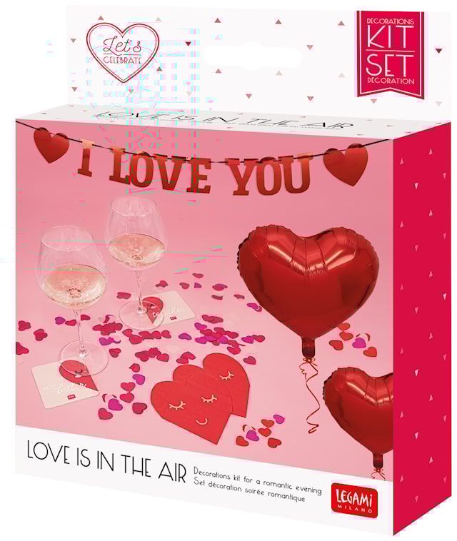 Tuotekuva 2 - Koristesetti Love is in the air 9 erilaista osaa Legami