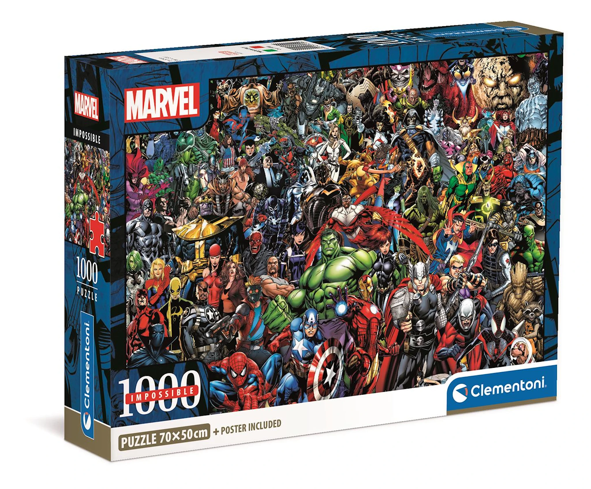 Produktbild för Pussel Impossible Marvel Avengers 1000 bitar, Clementoni