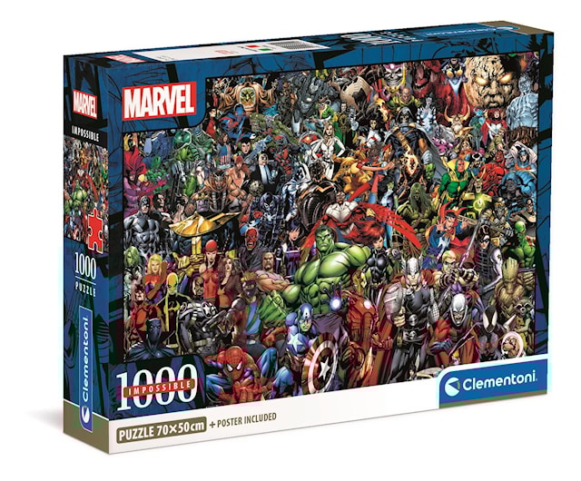 Produktbild 1 för Pussel Impossible Marvel Avengers 1000 bitar, Clementoni