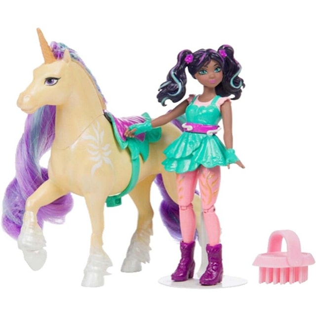 Produktbild 2 för Ava & Leaf Docka med Häst 11 cm Unicorn Academy