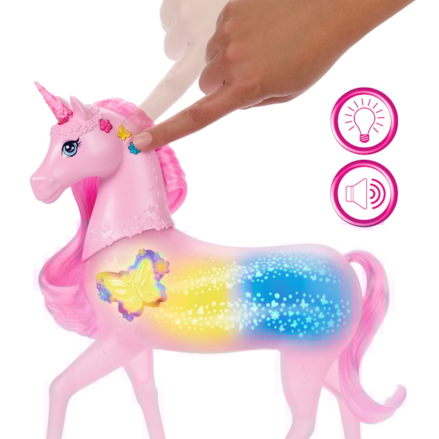 Produktbild 4 för Barbie Lights & Sounds Unicorn med Ljud och Ljus