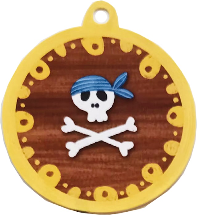 Produktbild 8 för Ansiktsmasker och skattjakt Pirater 5-pack Fridolin