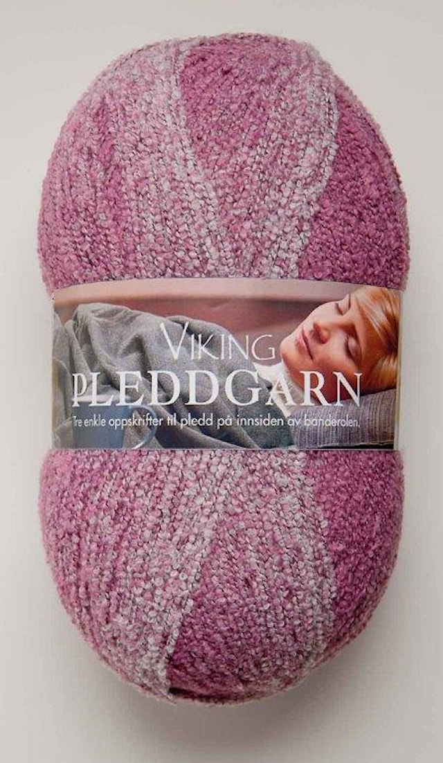 Pleddgarn Garn Akrylmix 350 g Ljusrosa 765 Viking Garn