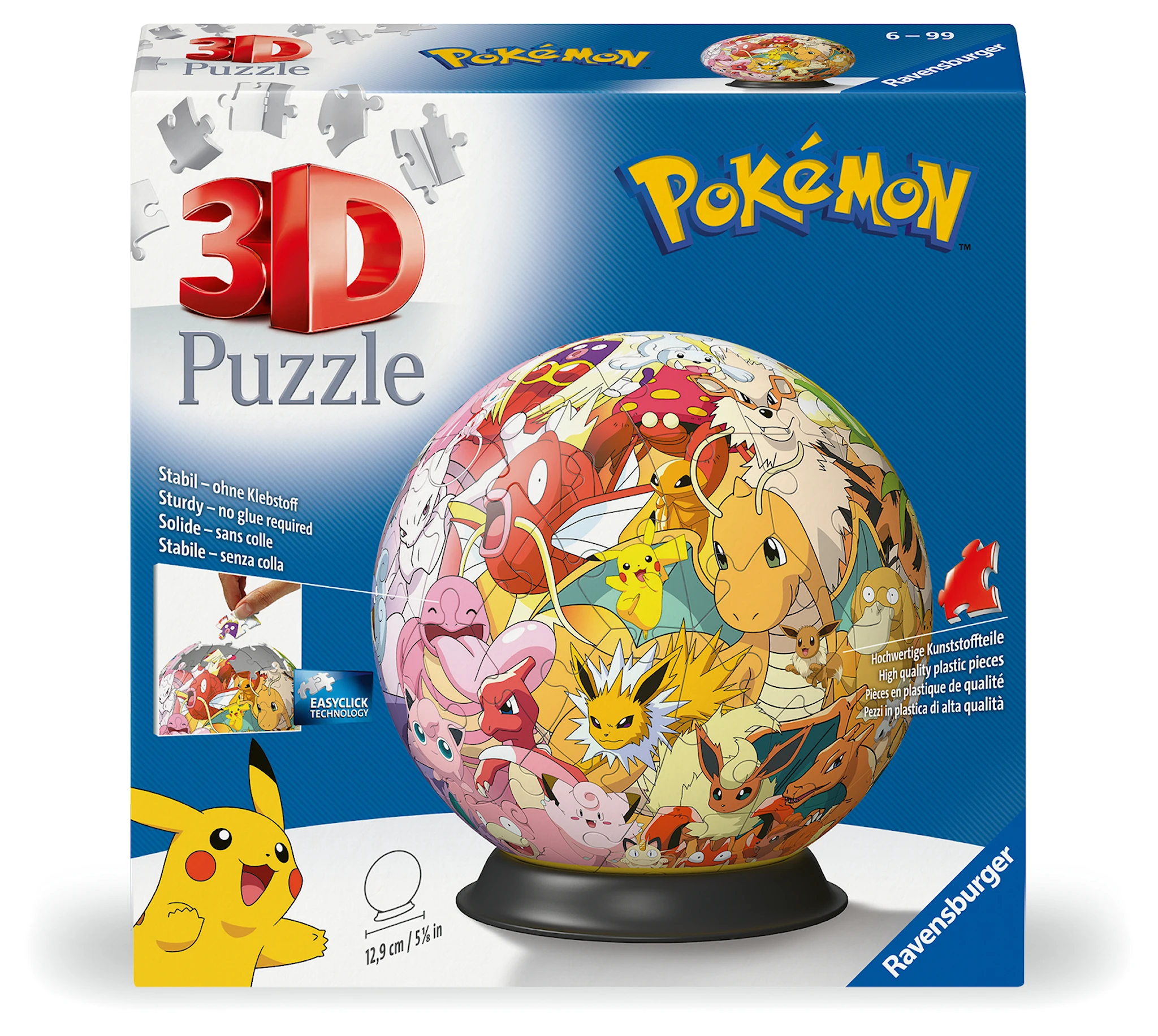 Produktbilde for 3D-puslespill Pokémon Multicharacter 72 brikker, Ravensburger