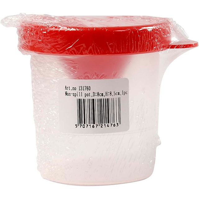 Produktbilde 4 for Penselbøtte, H: 8,5 cm, dia. 8 cm, 250 ml, 1 stk.