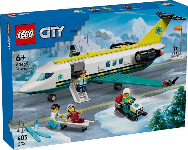 Tuotekuva 1 - Pelastuslaitoksen ambulanssilentokone LEGO® City (60465)