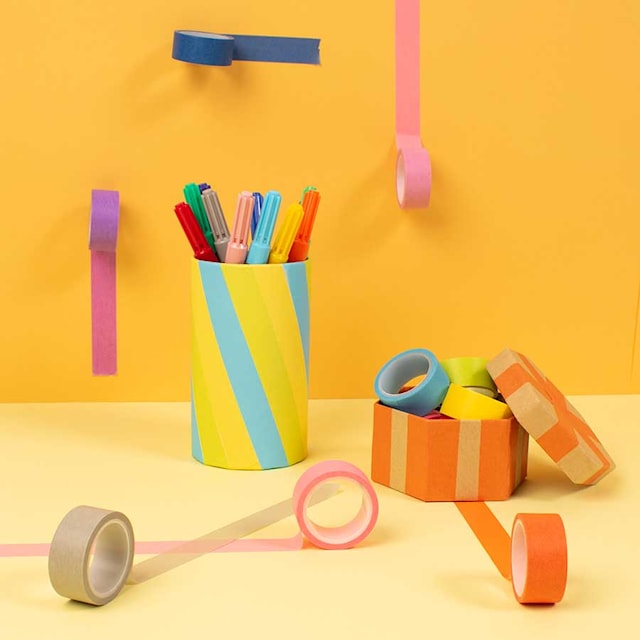 Produktbild 2 för Washitejp regnbåge 14-pack Playbox