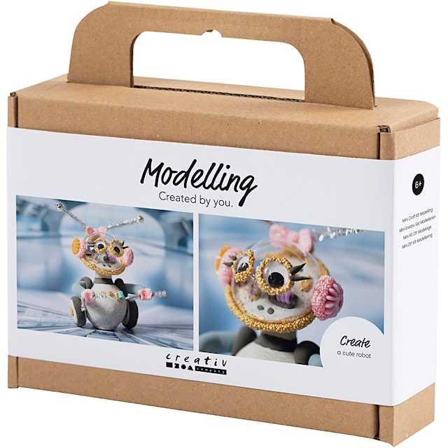 Produktbild 3 för Mini DIY Kit Modellera - Robot Rosa Creativ Company