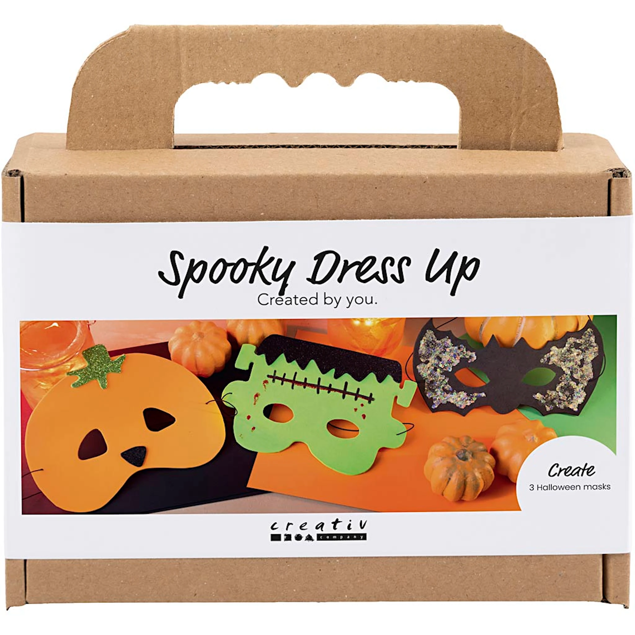 Tuotekuva ille Askartelusetti Mini Kummituspuku, Maskit, halloweenvärit, 1 pkk/ 1 pkt