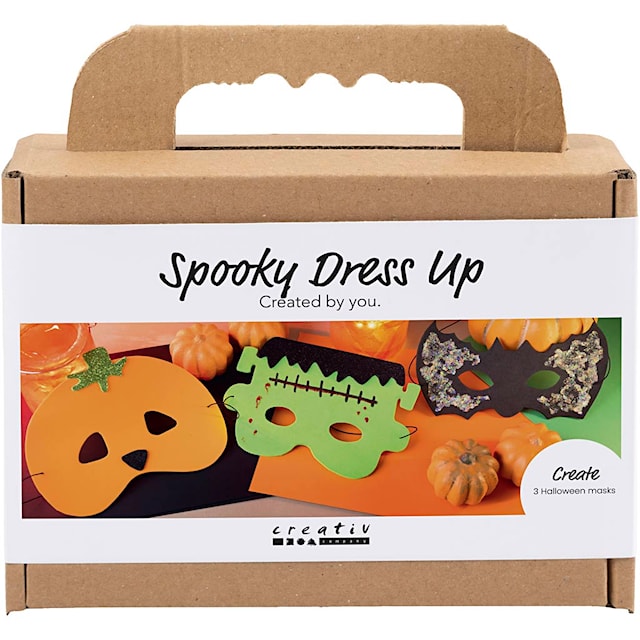 Tuotekuva 1 - Askartelusetti Mini Kummituspuku, Maskit, halloweenvärit, 1 pkk/ 1 pkt