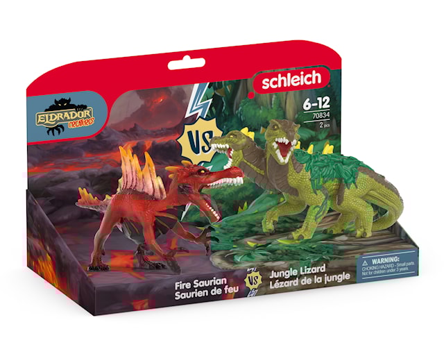 Produktbild 1 för Eldrador Fire Saurian och Jungle Lizard Schleich