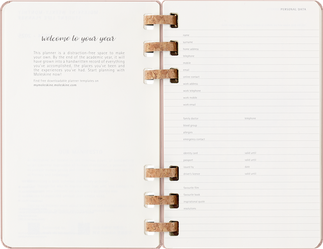 Tuotekuva 5 - Kalenteri 2026 Spiral Planner 12M Large Almond Moleskine