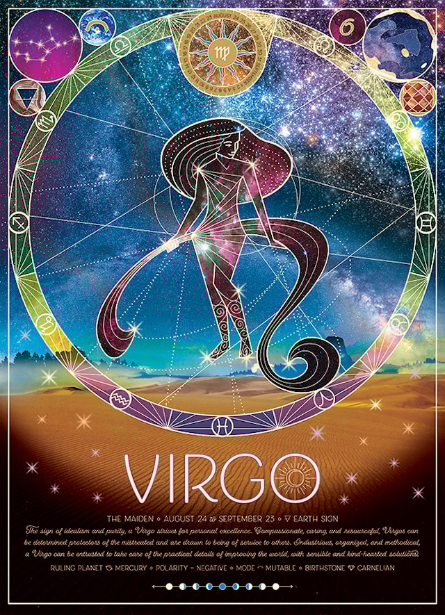 Produktbild 3 för Pussel Zodiac Virgo 500 bitar, Cobble Hill