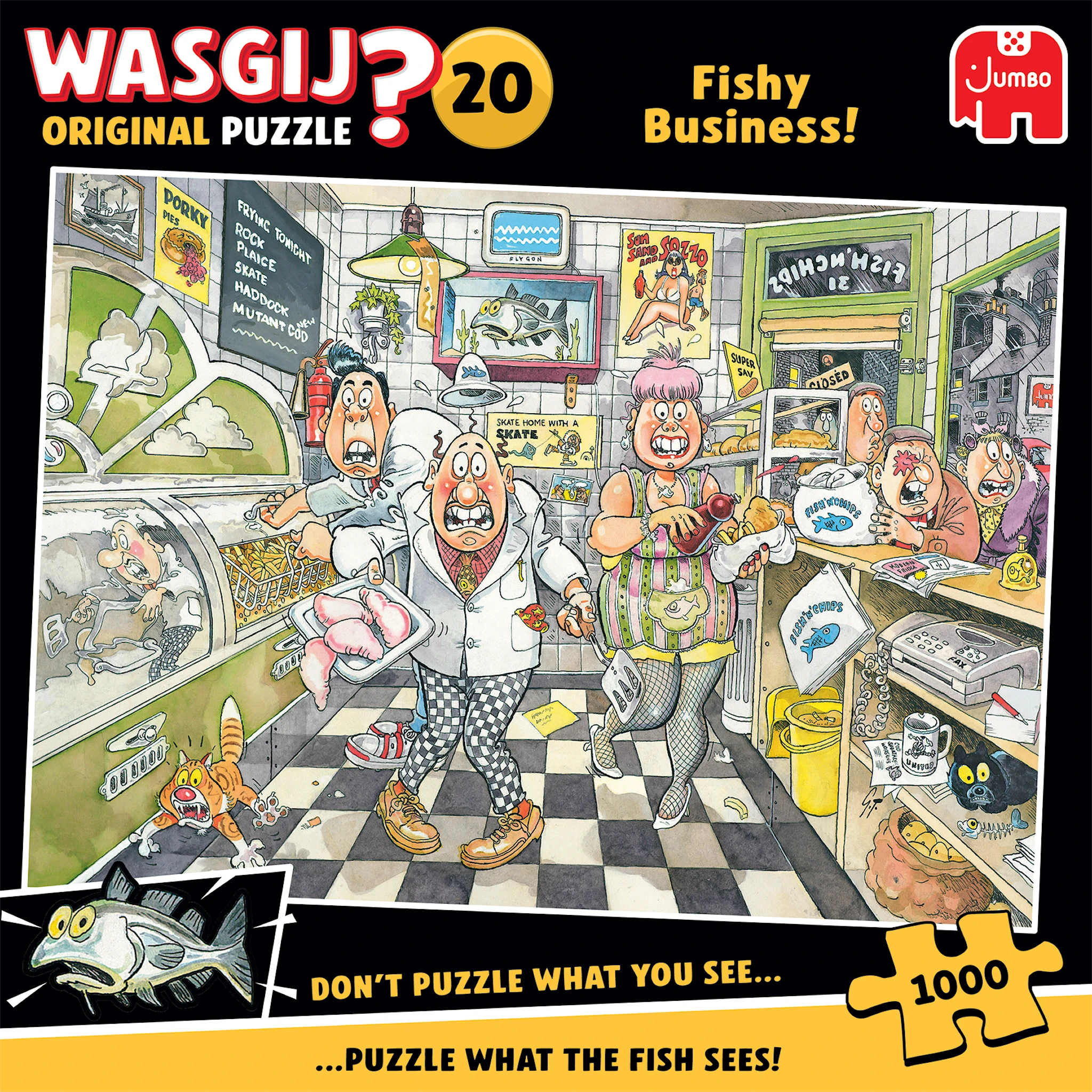 Tuotekuva ille Wasgij Original 20 - Fishy Business! 1000 palaa