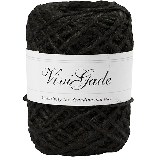 Produktbilde 3 for Naturhamp, tykkelse 1-2 mm, 30 m, svart