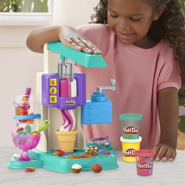 Produktbild 5 för Play-Doh Rainbow Swirl Ice Cream Playset