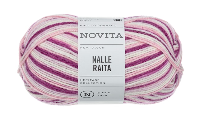 Produktbilde 1 for Novita Nalle Raita Garn Ullmix 100g Fe (8191) Novita