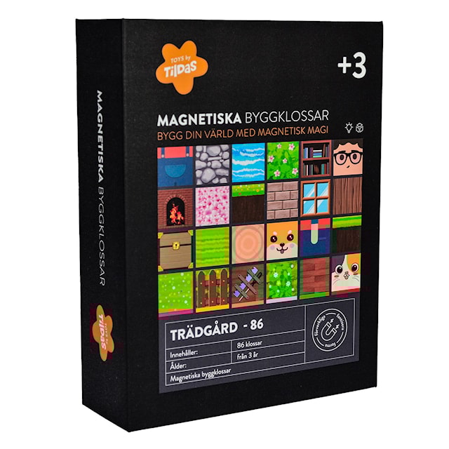 Tuotekuva 3 - Magneettiset rakennuspalikat puutarhaan 86 palaa