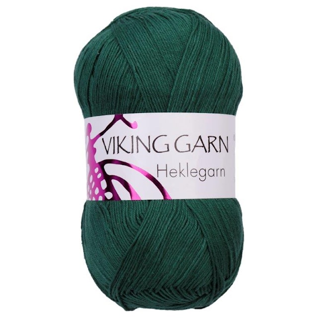 Heklegarn 12/4 100 g vihreä Viking Garn