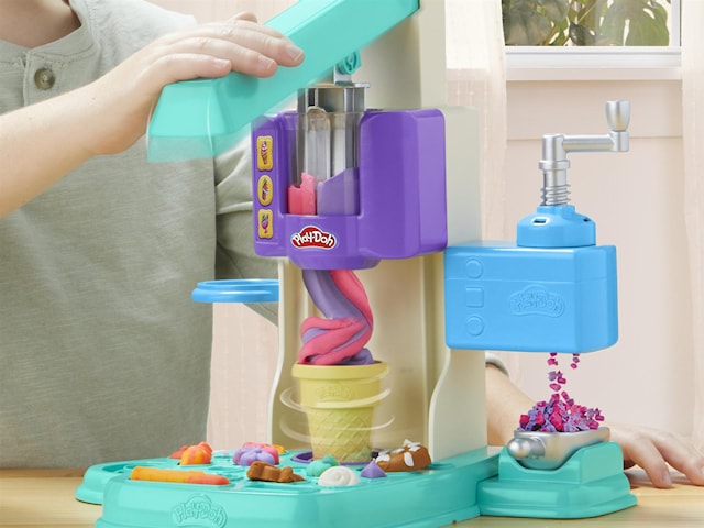 Produktbild 4 för Play-Doh Rainbow Swirl Ice Cream Playset