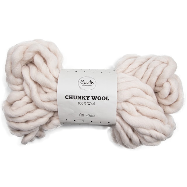 Chunky Wool Lanka 200 g Off White A001 Adlibris
