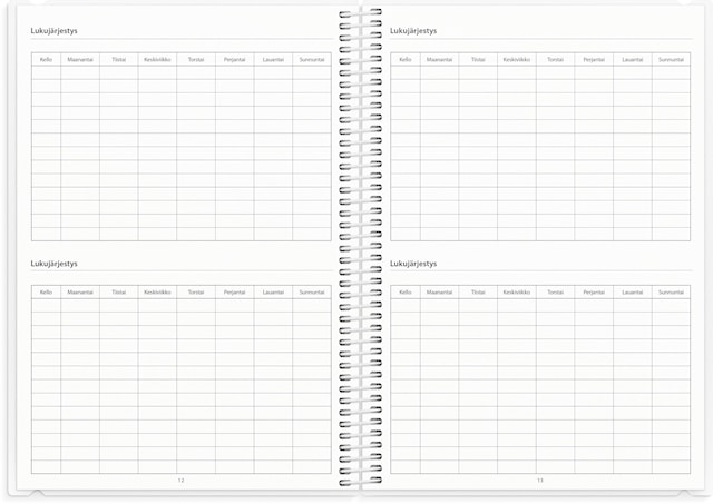Tuotekuva 5 - Kalenteri 25/26 Opettajan tuntimuistio Burde
