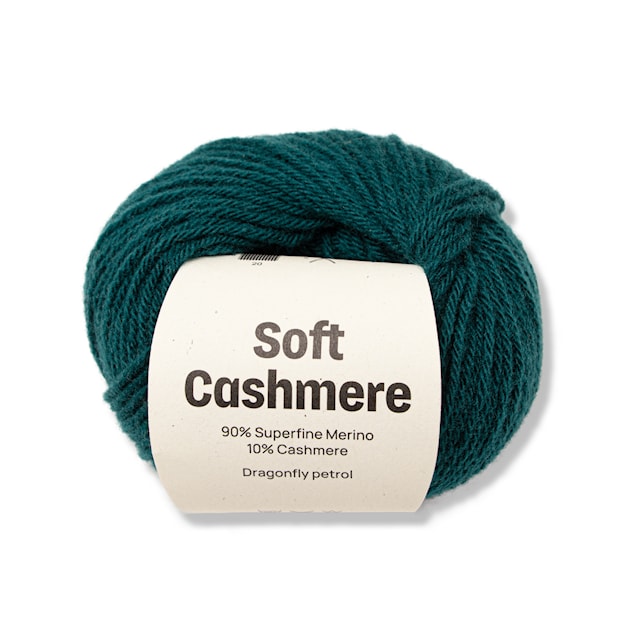 Soft Cashmere Kashmir/merinovilla 25 gr Dragonfly petrol A792 Adlibris