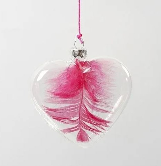 Produktbild 4 för Glashjärta 9x7,5 cm Transparent 6-pack