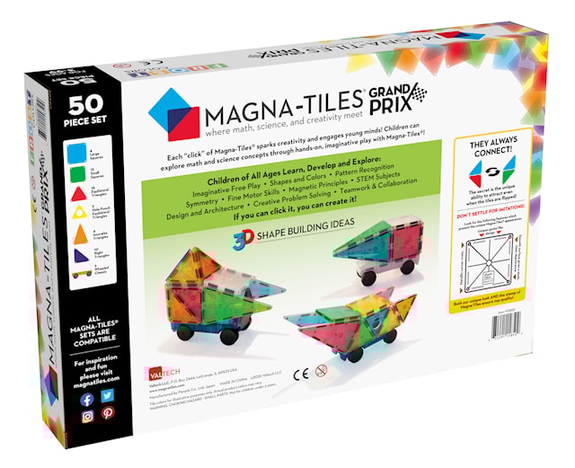 Tuotekuva 6 - Magna-Tiles Grand Prix Frost 50 Osaa