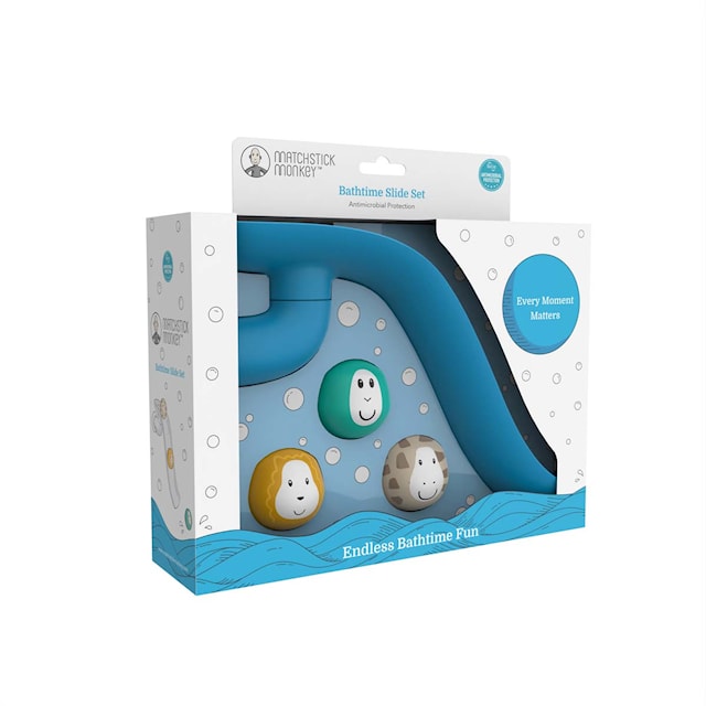 Produktbild 4 för Badleksak Bollkana Blå Matchstick Monkey