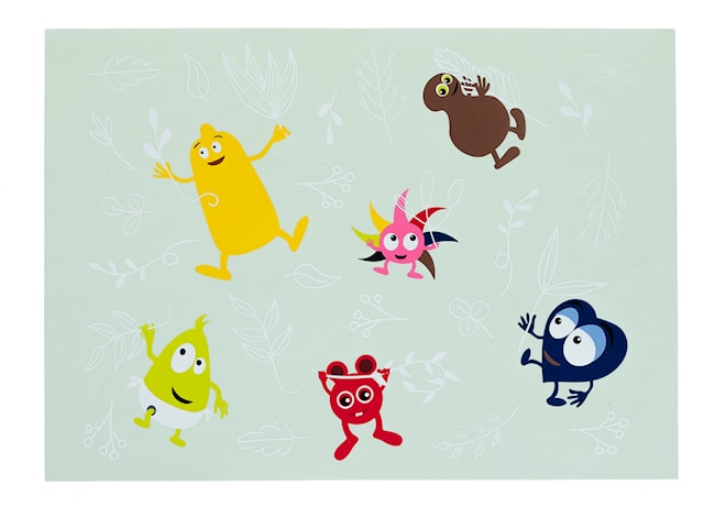 Silikonbordbrikke Babblarna