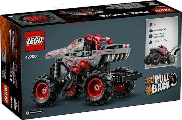 Tuotekuva 3 - Monster Jam™ ThunderROARus™ ‑vetomoottoriauto LEGO® Technic (42200)
