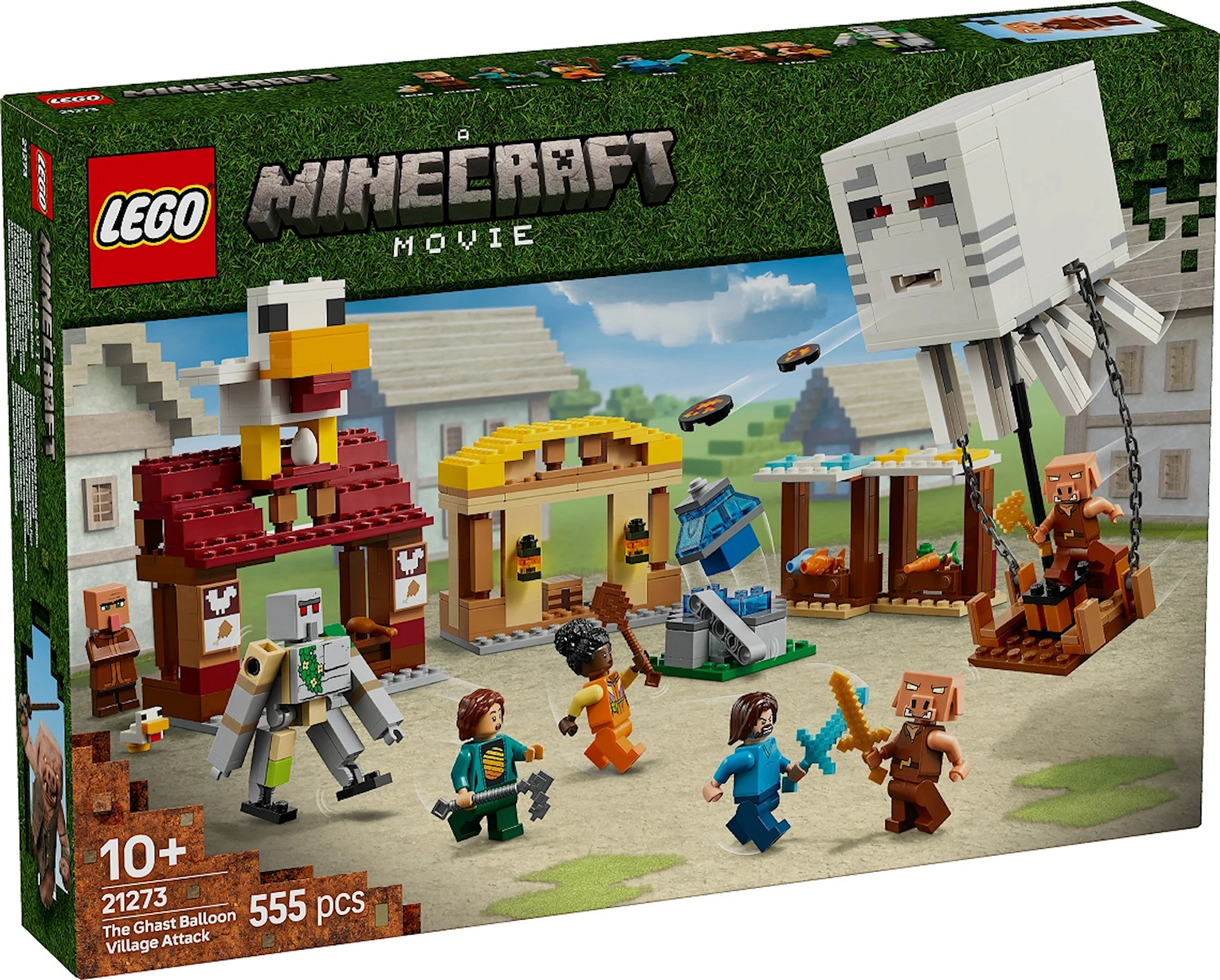 Tuotekuva ille Hornanhenki-kuumailmapallon hyökkäys kylään LEGO® Minecraft (21273)