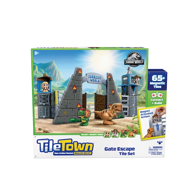 Produktbild 1 för Jurassic World Magnetlek Tile Town