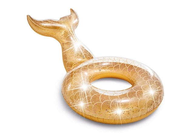 Produktbild 1 för Intex Glitter Mermaid Badring 147x107x79 cm Intex