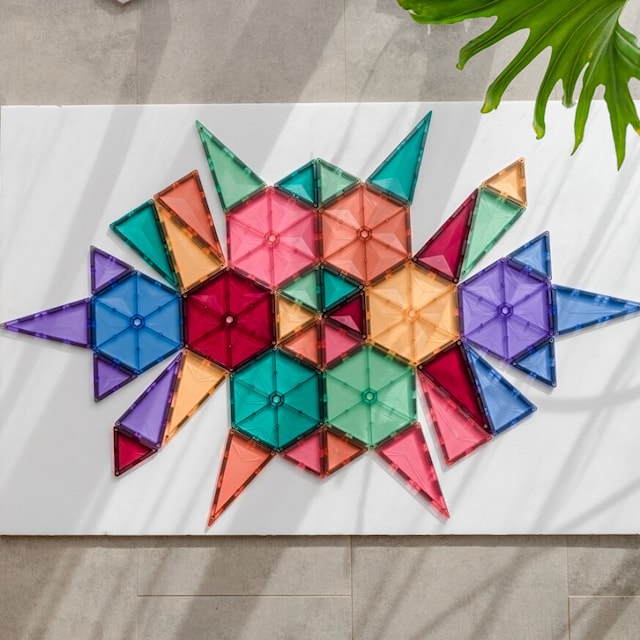 Produktbild 2 för Connetix Pastel Geometry 40 Delar