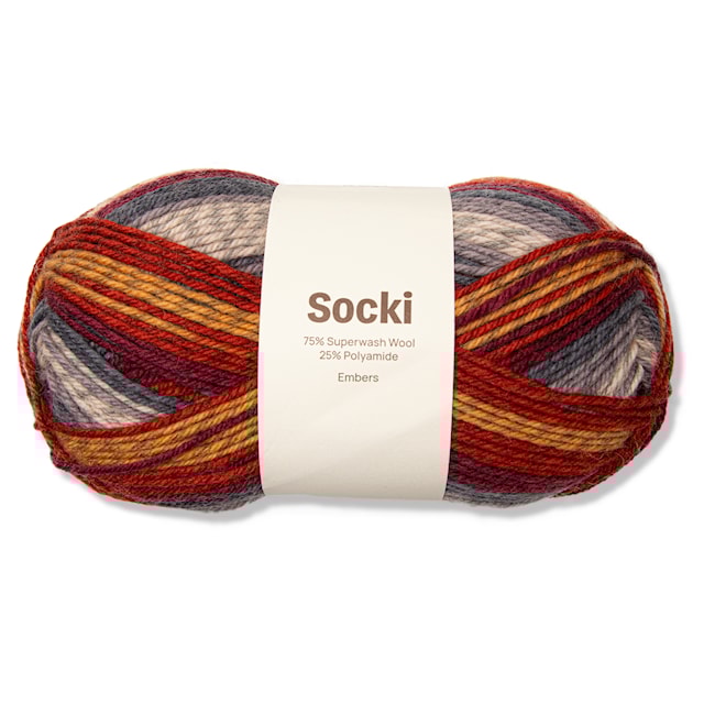 Produktbilde 1 for Socki Garn Ullmix 100g Embers B057 Adlibris