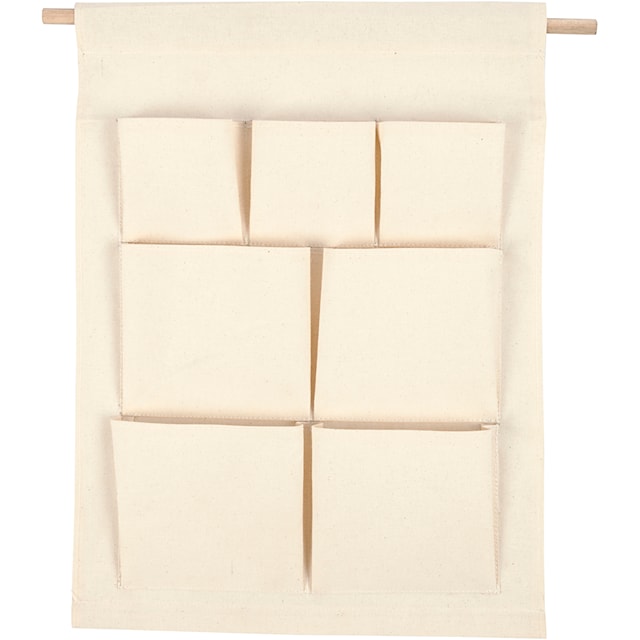 Produktbild 1 för Upphänge Naturfärgad med fickor 46 x 34 cm