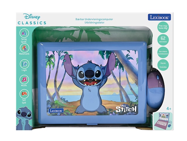 Produktbild 4 för Laptop 62 Aktiviteter DK/SE Stitch Lexibook