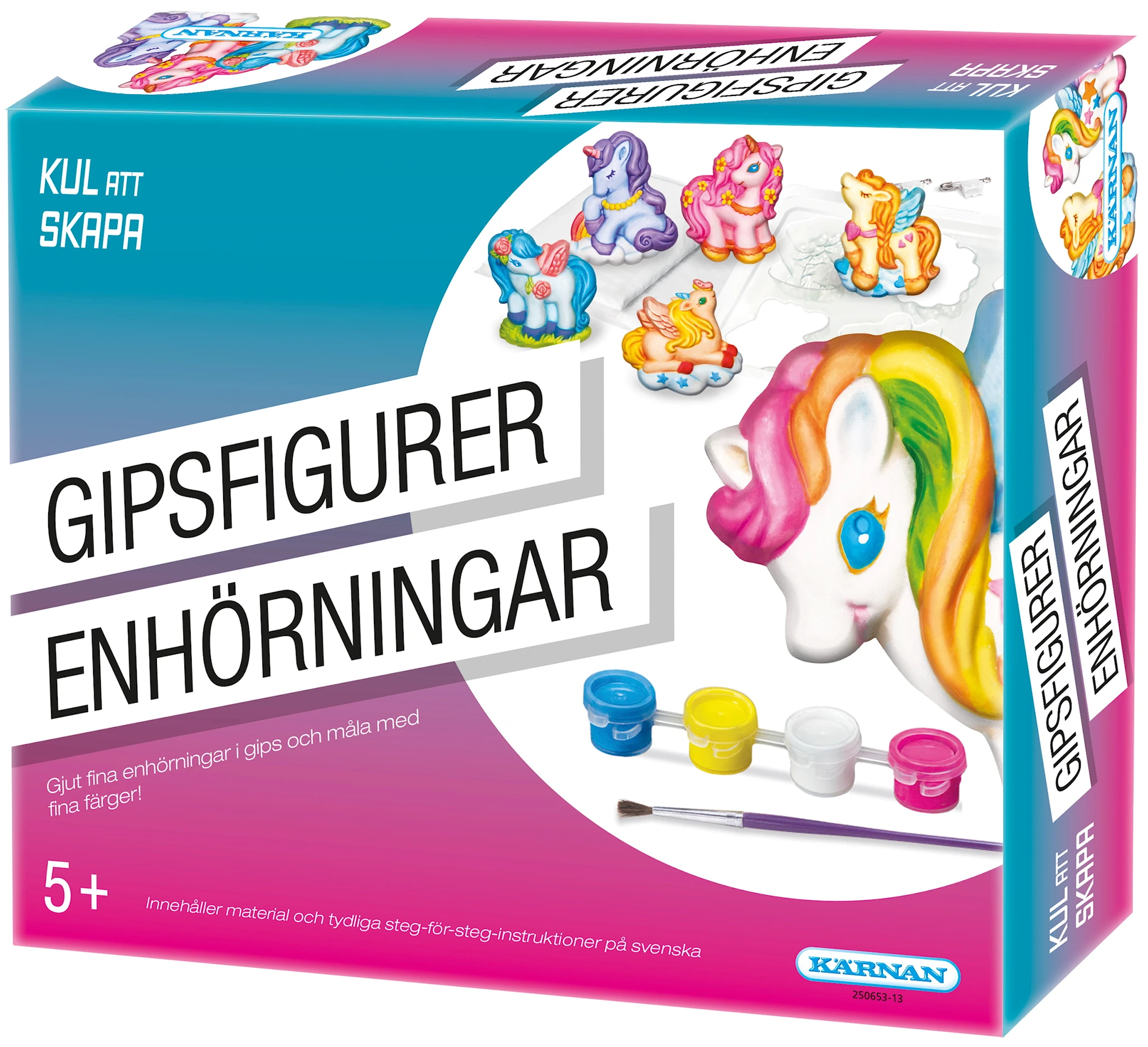 Produktbilde for Kul att skapa - Gipsfigurer Enhörningar Kärnan