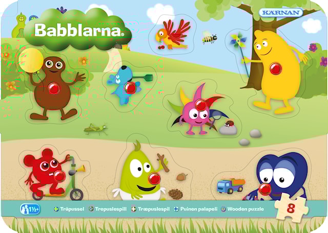Produktbilde 1 for Knottpuslespill Babblarna 8 brikker, Kärnan